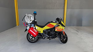 The motorcycles are additionally equipped with oxygen cylinders and emergency support equipment
