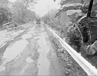 A segment of the Maharlika Highway in Samar.