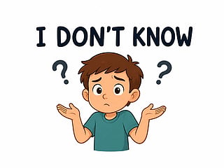 Sometimes, real learning begins  with the courage to simply say: “I don’t know.”
