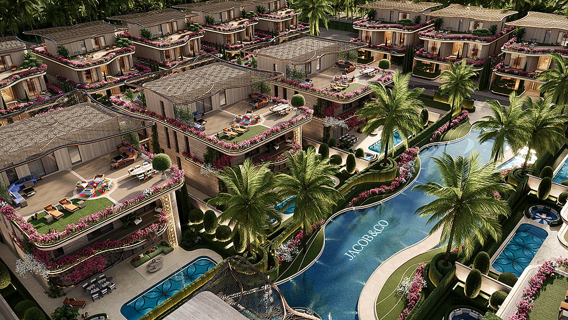 AMIS Development's Fleurs de Jardin, the branded villa community created in partnership with Jacob & Co. at Meydan District 11