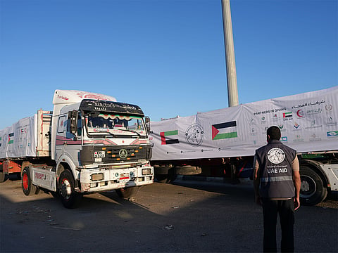 UAE teams in Al Arish coordinate ongoing relief to support Palestinian families.