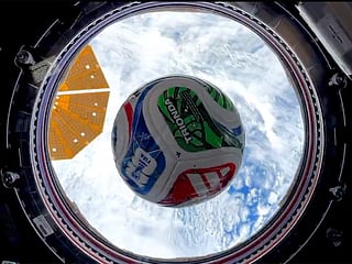 World Cup ball reaches space for NASA experiment