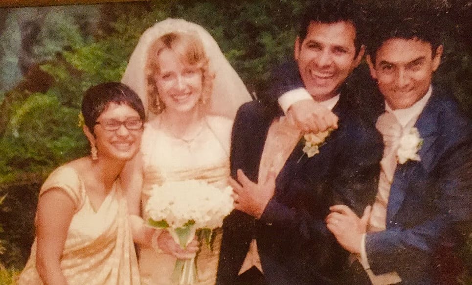 Amin Hajee’s wedding with Charlotte had Aamir Khan and Kiran Rao in attendance.