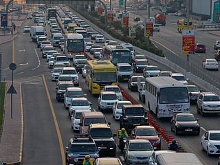 Dubai-Sharjah traffic 