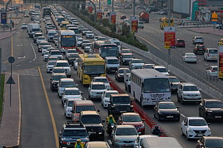 Dubai-Sharjah traffic 