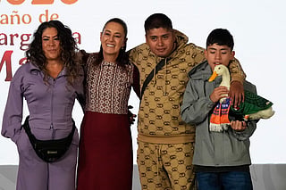 Viral duck Merlin appears at Mexico’s presidential press briefing after World Cup fame