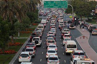 Dubai-Sharjah traffic 