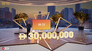UAE Lottery show host Chadi Khalaf during Lucky Day Draw No. 260624