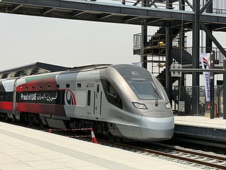 Etihad Rail Passenger Station in Mohammed Bin Zayed City, Abu Dhabi, 