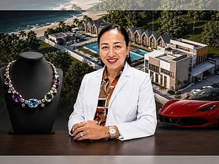 Filipino American nurse Marizel Yukee allegedly used proceeds from the fraud scheme to help build a resort (right) in Santa Ana, Cagayan, Philippines, according to U.S. federal authorities.