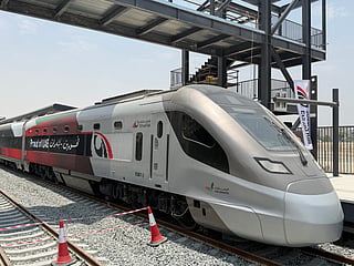 Etihad Rail Passenger Station in Mohammed Bin Zayed City, Abu Dhabi, 