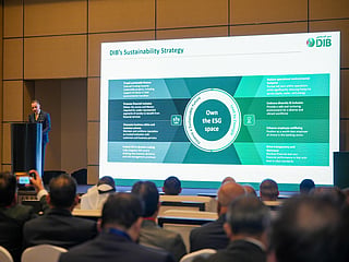 Dr Adnan Chilwan, Group Chief Executive Officer of DIB, delivers the opening keynote address at the launch