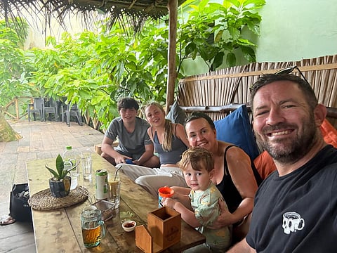 From left to right: Tommy, Edi, Claire Francis, Alfie, and David Gairn