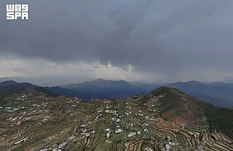 Rainfall is forecast to persist across Jazan, Asir, and Al Baha until Thursday.