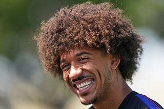 United States' Chris Richards smiles during a training session ahead of a FIFA World Cup match against Turkey in Irvine, Calif., Wednesday, June 24, 2026. (AP Photo/Andre Penner)