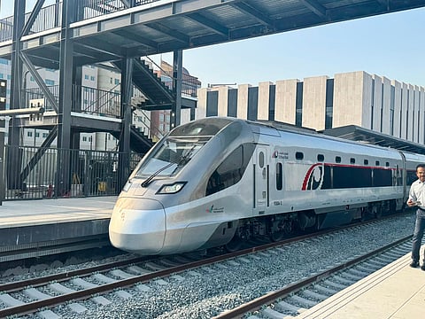 Etihad Rail Passenger Station in Mohammed Bin Zayed City, Abu Dhabi, 