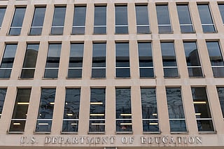 FILE - The U.S. Department of Education building is seen in Washington, Nov. 18, 2024. (AP Photo/Jose Luis Magana, File)