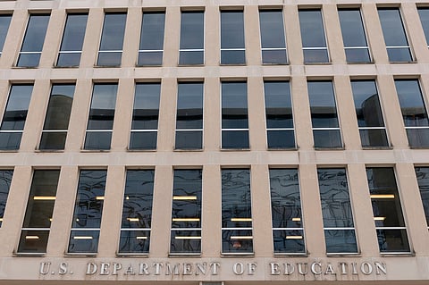 FILE - The U.S. Department of Education building is seen in Washington, Nov. 18, 2024. (AP Photo/Jose Luis Magana, File)