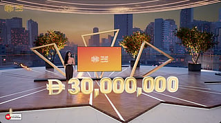 UAE Lottery show host Diala Makki during Lucky Day Draw No. 260701