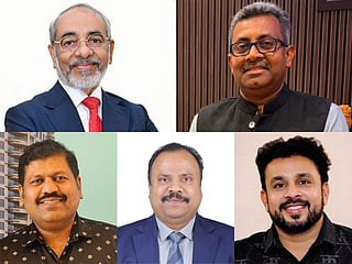Clockwise: KV Shamsudheen, Praveen Kumar, Salam Kanyappadi, Vinod Nambiar and Kiran Raveendran