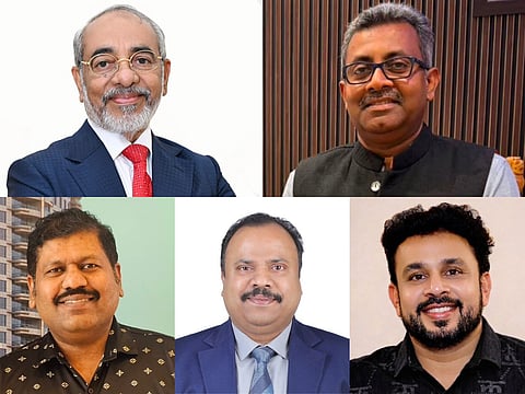 Clockwise: KV Shamsudheen, Praveen Kumar, Salam Kanyappadi, Vinod Nambiar and Kiran Raveendran