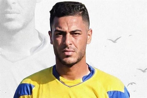 Palestinian goalkeeper Saleem Al-Ashqar 