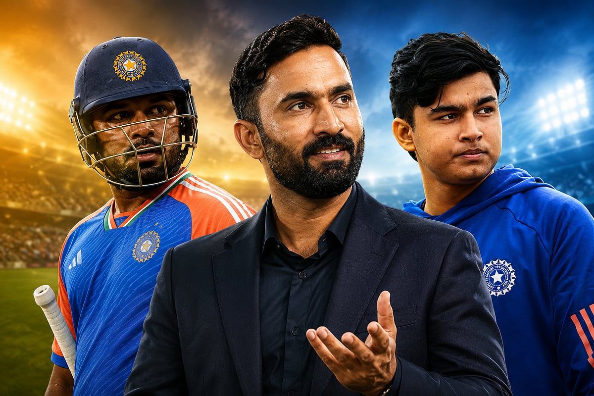 Dinesh Karthik defends Sanju Samson