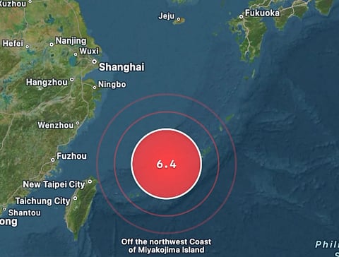 A strong 6.1 magnitude earthquake hit the East China Sea, roughly 101 km from Okinawa, Japan at 1.04 pm local time on Friday (July 3, 2026). 