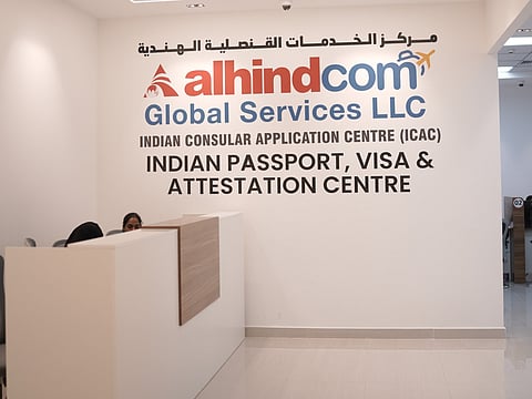 One of the 16 new Indian Consular Application Centres (ICACs) that are ready for operations by Alhind. 