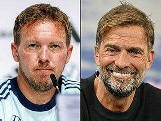 Julian Nagelsmann and Jurgen Klopp.