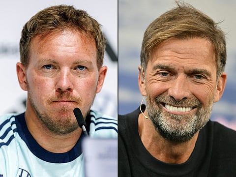 Julian Nagelsmann and Jurgen Klopp.