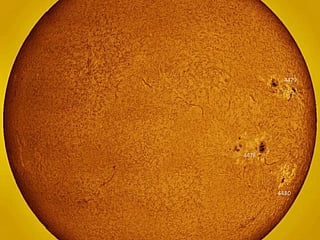 The two regions had produced powerful solar flares that led to ionisation in the upper atmosphere. 