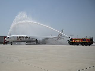 A6-EBK has been converted from a Boeing 777-300ER passenger jet into a Boeing 777-300ERSF (Special Freighter) and has already entered commercial service with Emirates SkyCargo, transporting goods through Dubai to destinations around the world.