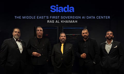 Dr Fari Akhlaghi, Chairman of IOPn, Mojtaba Asadian, Founder & CEO of IOPn, Paul Dawalibi, CEO, Innovation City, Nabil Arnous, CCO Innovation City, and Jimi Ibrahim Co-Founder & COO of IOPn