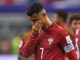 Ronaldo cut an emotional figure when he left the pitch after Portugal's defeat to Spain at the 2026 World Cup 