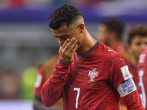 Ronaldo cut an emotional figure when he left the pitch after Portugal's defeat to Spain at the 2026 World Cup 