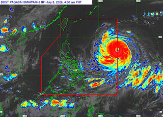 The center of Inday entered the Philippine Area of Responsibility (PAR) at around 3 am. The storm was estimated at about 1,405 kilometers east of Northern Luzon, moving generally westward at 20 to 25 kilometers (12 to 16 miles) per hour.