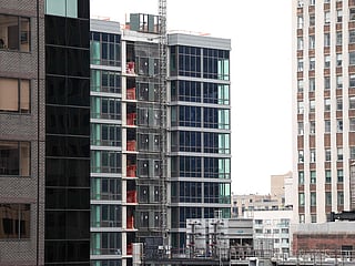 Emergency services evacuated a busy Manhattan street block during the Tuesday morning rush hour after structural columns buckled inside a skyscraper undergoing construction work, according to firefighters, on July 7, 2026. 