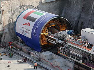 The milestone comes two months after Sheikh Mohammed bin Rashid Al Maktoum launched the tunnelling works for the Dubai Metro Blue Line.