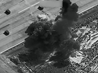 This screen grab taken from video footage shared by the US Military Central Command on social media platform X and made available via AFPTV on July 9, 2026 shows a fresh round of strikes against Iran. 