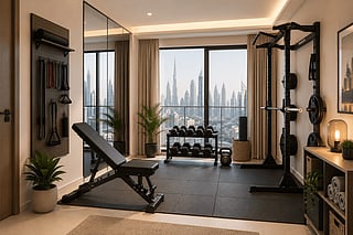 Cozy apartment gym
