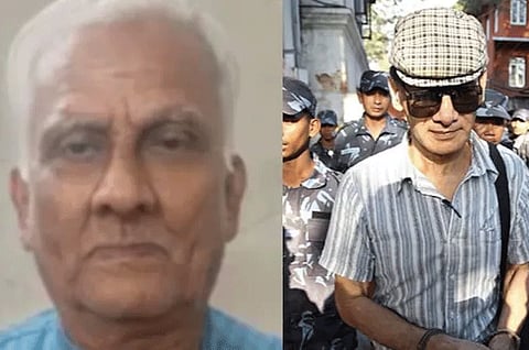 Bingson John (left) and  Charles Sobhraj. Police said John was first arrested in 1996 and has since spent nearly 15 years in prisons across several states, including Kerala, Tamil Nadu, Goa, Andhra Pradesh, Maharashtra and Karnataka.