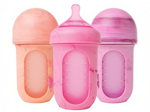 The recall covers the Boon NURSH 8 oz. Silicone Baby Bottle 3-Pack (Product No. B11654).