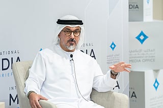 Hamed Ali, Chief Executive Officer of Dubai Financial Market and Nasdaq Dubai, during the first session of the Government of Dubai Media Office’s International Media Briefing series.