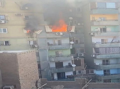 The fire broke out in a seventh-floor apartment and quickly spread through the home, trapping the family inside.
