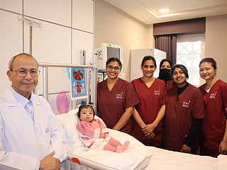 Baby Alyazia was born extremely premature and needed prolonged medical care before being admitted to the hospital