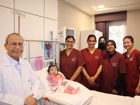 Baby Alyazia was born extremely premature and needed prolonged medical care before being admitted to the hospital