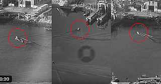 US military says it struck Iran port with sea drones
