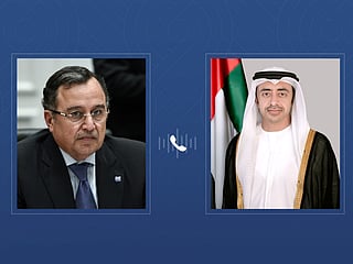 Sheikh Abdullah receives phone call from Nabil Fahmy