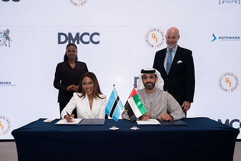 Agreement establishes Africa's first multi-commodity sister-hub trading corridor between Dubai and Gaborone and establishes dedicated Botswana trade presence in DMCC.